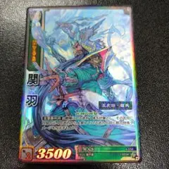 三国志大戦TCG 天下無双レア 関羽 獅子猿