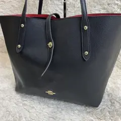 【芸能人使用】コーチ　COACH トートバッグ　レザー　マーケット　ショルダー