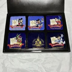 東京ディズニーランド 20周年記念刺繍ハンカチ6枚セット