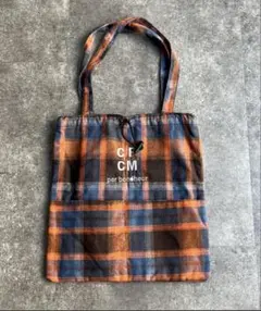 【新品未開封】CPCM par bonheur チェック柄 巾着トートバッグ