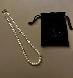 スパーキング　パールネックレス