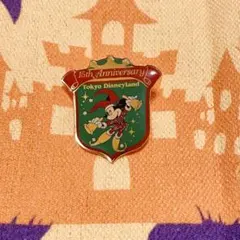 東京ディズニーランド　15周年　ピンバッジ　ミッキー