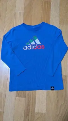 adidas 青 長袖カットソー climacool