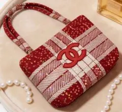 新品！CHANEL トートバッグ ノベルティ レッド スパンコール