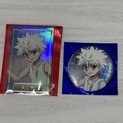 HUNTER×HUNTER キルア ホロカード 缶バッジ 2点セット