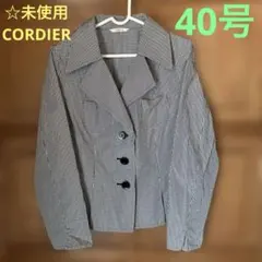 ☆未使用【CORDIER 】ワールド 軽量ギンガムチェック ジャケット40号のサムネイル