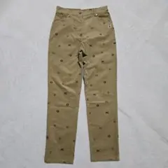 美品ピッコ－ネ クラブ PCロゴ入り コーデュロイ パンツ M ブラウン系