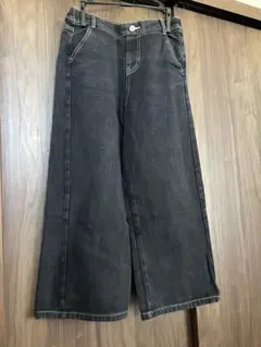 ANAP Girl ワイドパンツ　黒　S（145〜155cm）