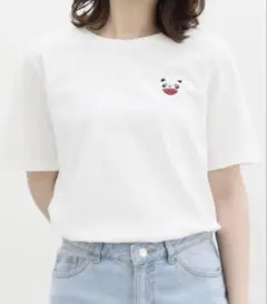 パンダコパンダ　Tシャツ　パンちゃんお顔(ホワイト/白色) タグ付きのサムネイル