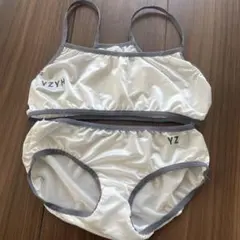 女の子用セパレート水着 100cm ホワイト Freeサイズ