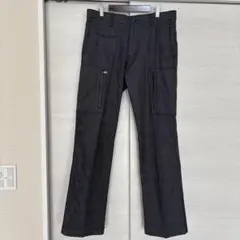 濃グレー&ブラック系チェック柄スラックス ユニクロ
