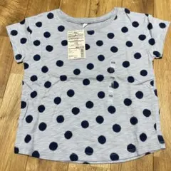 ムラ糸水玉半袖Tシャツ 110のサムネイル