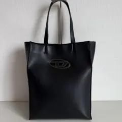 DIESEL ディーゼル　オーバルD　HOLI-D　トートバッグ　レザー　黒のサムネイル