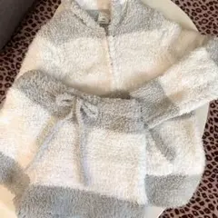 ジェラートピケ 2ボーダーパーカ＆ショートパンツセット