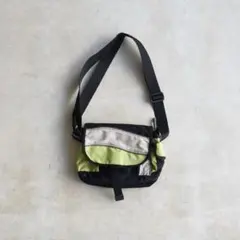 90s L.L.Beanエルエルビーン ショルダーバッグ　黒ブラック×グリーン