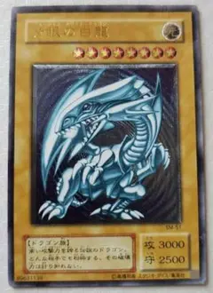 青眼の白龍 レリーフ ブルーアイズホワイトドラゴン PSA5 遊戯王 SM-51