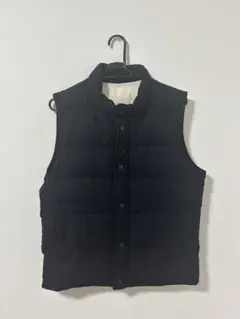 ネイビー ダウンベスト Mサイズ ジップ付き