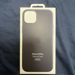 Apple iPhone 15 Plus 純正シリコンケース ブラック