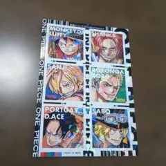 ワンピース ホログラムキャラクターシール 6種セット