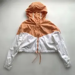 NIKE ナイキ　ジップアップパーカー　ショート丈　ジャケット　オレンジ　M