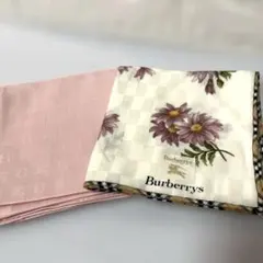 バーバリー　ハンカチ　２枚セット　新品