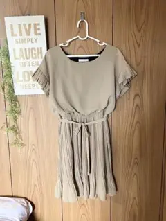 AG by aquagirl ベージュ シフォン ワンピース ♡のサムネイル