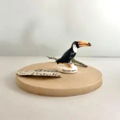 オオハシのフェーブ　フェーヴ　陶器　置物　ミニチュア　フランス製のサムネイル