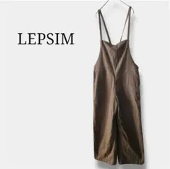 【レプシィム】サロペット オールインワン オーバーオール バックリボン Fカーキ