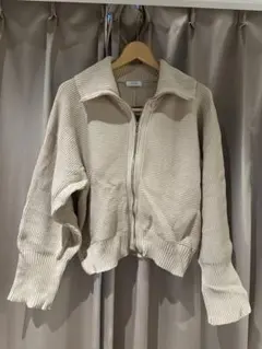 LOWRYS FARM ベージュ ニット ジャケット