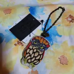 ANNA SUI　アナスイ　フクロウ　スマホクリーナーストラップ新品未使用タグ付