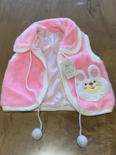 ベビー　ウサギ刺繍付きベスト 70cm
