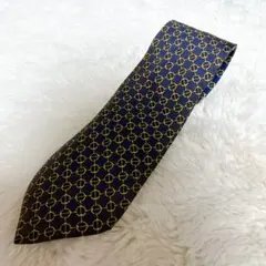 HERMES エルメス ネクタイ シルク100% フランス製 総柄