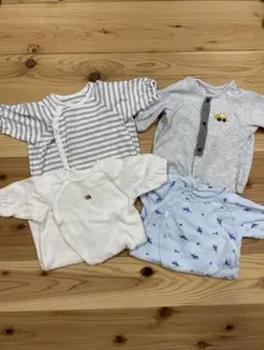 綿100% 2WAYオール4枚セット50cm 〜60cm アカチャンホンポ