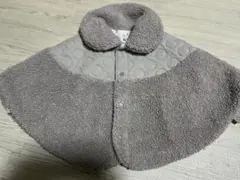 リバーシブルベビーポンチョ