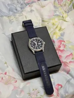 SEIKO 自動巻き 腕時計 ネイビー