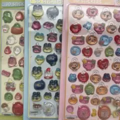 【限定1セット特価】3D stickers たまごっち3枚セット