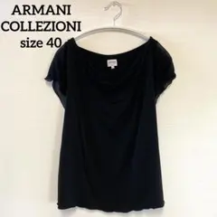 ARMANI COLLEZIONI 半袖 トップス ブラック 40のサムネイル