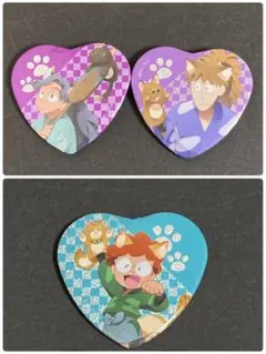 忍たま乱太郎 ナンジャタウン ハート缶バッジ 綾部喜八郎