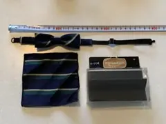 キッズ　蝶ネクタイ　ポケットチーフ　セット