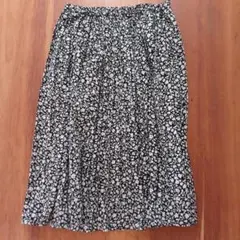 NATURAL BEAUTY BASIC 花柄プリーツスカート Mサイズ