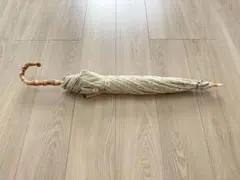 【日傘】クラシコ 完全遮光100%マーガレット刺繍_バンブーハンドルのサムネイル