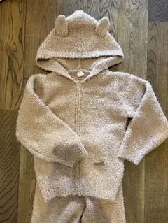 petit main（プティマイン）ベージュボア素材のパーカーセット！サイズL