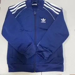アディダス　ジャージ　120 上　ウェア　パーカー　トップス　ネイビー