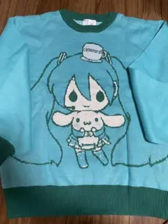 初音ミク シナモロール コラボ ニット セーター　Lサイズ