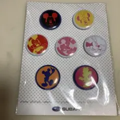 ディズニー缶バッジ8個セット SUBARU