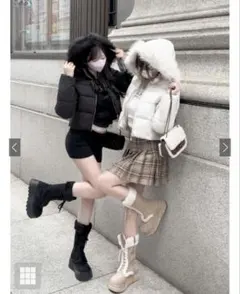 2way フード付きダウンジャケット ask143 グレイル GRL