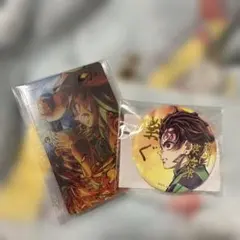 鬼滅の刃　WEBSHOPくじ　レイヤードクリアカードセット 缶バッジ 竈門炭治郎