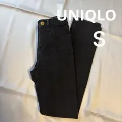 【美品】ユニクロ　ブラックデニムブラックジーンズレディース　スキニーデニム
