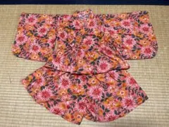 OCEAN & GROUND 浴衣ドレス 花柄 ピンク Mサイズ 100〜110のサムネイル