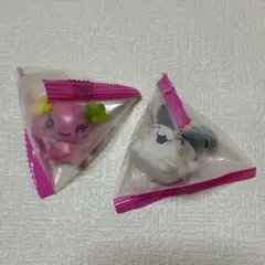 【未開封】　たまごっち　ミニフィギュア　ふらわっち　みみっち　プチっとすわりマス